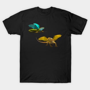 Yellow and Blue Dragon T-Shirt